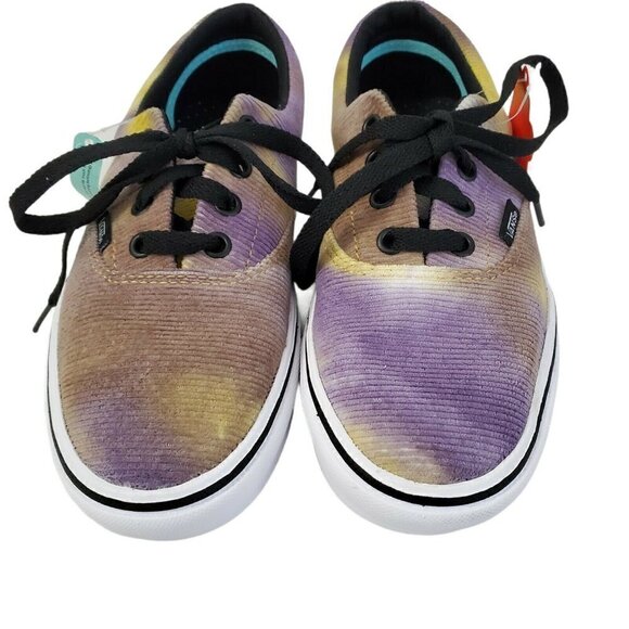 VANS Comfycush Shoes Womens 7 Mens 5.5 Blotched Purple Velvet White NWT - Picture 3 of 9